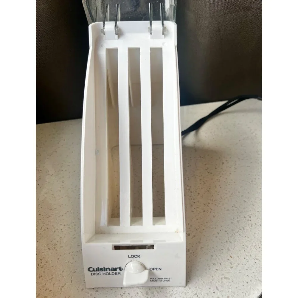 Cuisinart Disc Holder With 3 Stainless Steel Blades & Locking Base DLC 8 & 10